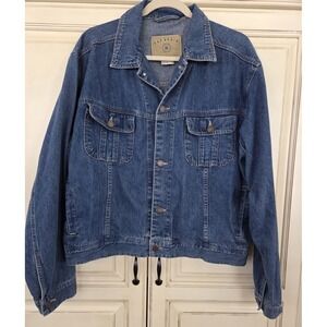 Women's Vtg Gap Denim Jacket‎ Best Basics Large Boxy trucker